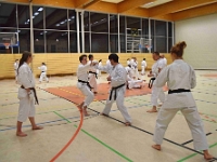 Das Dresdner Oberstufentraining fand nach Jahren der Abstinenz endlich wieder statt!!!  Am 04.11.2016 lud unser Torii Dojo alle Vereine in und um Dresden zu einer gemeinsamen Trainingseinheit ein. Diesem Ruf folgten die Dresdner Dojos Nitta, Ouchi und Muromachi sowie Kuroda Yoshitaka und Sakura aus Pirna. Hauptschwerpunkte waren dabei das lockere Kumite mit einem und mehreren Partnern und abschließend die Kata Jion. Abgerundet wurde der Abend durch ein gemeinsames Essen beim Italiener. Wir freuen uns, dass so viele Karateka den Weg zu uns gefunden haben und hoffen auf eine baldige Wiederholung.  Danke an alle fürs Kommen! Oss Sandra :)
