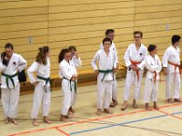 Am Freitag war es wieder soweit - die Austragung unseres zweiten Torii Kids Cups dieses Jahres. Neben unseren jungen Torii-Kämpfern war auch das Dojo Nitta mit seinen Schützlingen wieder herzlich eingeladen. Sie folgten unserem Ruf und so füllte sich die Halle ziemlich rasch. Damit war auch bei unseren Gürtelträgern der Kampf um die ersten drei Podestplätze in Kata und Kumite eröffnet. Für unsere Bärchen galt es im Fitness-Wettkampf alles zu geben. Schnelligkeit, Ausdauer und Kraft waren gefordert, um letztlich ganz oben zu stehen.