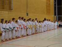 Am Freitag war es wieder soweit - die Austragung unseres zweiten Torii Kids Cups dieses Jahres. Neben unseren jungen Torii-Kämpfern war auch das Dojo Nitta mit seinen Schützlingen wieder herzlich eingeladen. Sie folgten unserem Ruf und so füllte sich die Halle ziemlich rasch. Damit war auch bei unseren Gürtelträgern der Kampf um die ersten drei Podestplätze in Kata und Kumite eröffnet. Für unsere Bärchen galt es im Fitness-Wettkampf alles zu geben. Schnelligkeit, Ausdauer und Kraft waren gefordert, um letztlich ganz oben zu stehen.